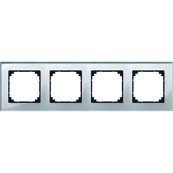 Merten Rahmen Glas 4f.diam/si waage/senkrecht 489460